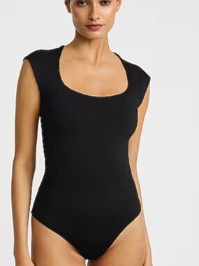 Express Black Body Contour Bodysuit